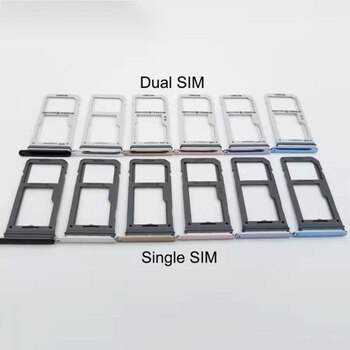 Держатель сим для Samsung G950F/G955F Galaxy S8/S8 Plus (Single sim) (фиолетовый)